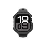 Spigen Apple Watch 46mm Seri 11/10 Kılıf Rugged Armor 2 Matte Black - ACS10499