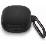 Spigen Caseology Galaxy Buds FE / 2 Pro / 2 / Pro / Live ile Uyumlu Kılıf Vault Kaymaz Dokulu Yüzey Siyah Kapak - ACS03368 (Spigen TR Garantili) - Matte Black