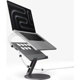 Spigen Dizüstü Laptop Masa Standı Notebook / MacBook ile Uyumlu Ayarlanabilir / Kablo Düzenleyici Gray - AMP09303 - Gri