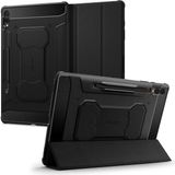 Spigen Galaxy Tab S10 Plus / S9 Plus ile Uyumlu Kılıf Rugged Armor Pro Stand özellikli Üst Düzey Koruma Siyah Karbon Kapak - ACS06539 (Spigen TR Garantili)