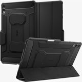 Spigen Galaxy Tab S11 ile Uyumlu Kılıf Rugged Armor Pro Stand özellikli Üst Düzey Koruma Siyah Karbon Kapak - ACS10149 (Spigen TR Garantili)