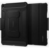 Spigen iPad Air 11" (M4 2026 / M3 2025 / M2 2024) ile Uyumlu Kılıf Rugged Armor Pro Stand özellikli Üst Düzey Koruma Siyah Karbon Kapak - ACS02054 (Spigen TR Garantili)