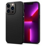 Spigen iPhone 13 Pro ile Uyumlu Kılıf Liquid Air Kaymaz Dokulu Yüzey Siyah Kapak - ACS03258 (Spigen TR Garantili)