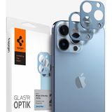 Spigen iPhone 13 Pro Max / 13 Pro ile uyumlu Kamera Lens Camı Koruyucu GLAS.tR Optik (2 Adet) Sierra Blue - AGL04032