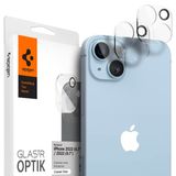Spigen iPhone 14/14 Plus ile Uyumlu Kamera Lens Camı Koruyucu GLAS.tR Optik (2 Adet) Şeffaf - AGL05229 (Spigen TR Garantili)