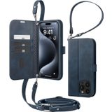Spigen iPhone 15 Pro ile Uyumlu Kılıf Wallet S Pro Cüzdan özellikli Lacivert Kapak - ACS06741 (Spigen TR Garantili)