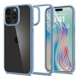 Spigen iPhone 15 Pro Max ile Uyumlu Kılıf Crystal Hybrid Sararmaya Dayanıklı Mavi Şeffaf Kapak - ACS06447 (Spigen TR Garantili)