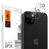 Spigen iPhone 15/15 Plus / 14/14 Plus ile Uyumlu Kamera Lens Camı Koruyucu GLAS.tR Optik (2 Adet) Şeffaf - AGL06916 (Spigen TR Garantili)