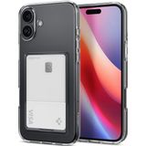 Spigen iPhone 16 Plus ile Uyumlu Kılıf Crystal Slot Kartlıklı Şeffaf Kapak - ACS08083 (Spigen TR Garantili)