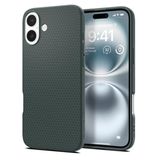 Spigen iPhone 16 Plus ile Uyumlu Kılıf Liquid Air Kaymaz Dokulu Yüzey Yeşil Kapak - ACS08068 (Spigen TR Garantili)