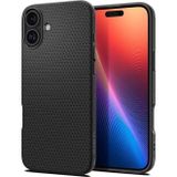 Spigen İphone 16 Plus İle Uyumlu Kılıf Liquid Air Matte Black