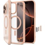 Spigen İphone 16 Pro İle Uyumlu Kılıf Ultra Hybrid Magfit Magsafe Özellikli Frost Rose Titanium