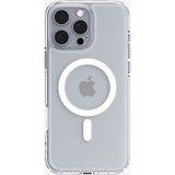 Spigen iPhone 16 Pro ile Uyumlu MagSafe Kılıf Crystal Hybrid Mag Fit White - ACS08162