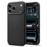 Spigen iPhone 17 Pro ile Uyumlu Kılıf Liquid Air Kaymaz Dokulu Yüzey Siyah Kapak - ACS09942 (Spigen TR Garantili)