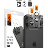 Spigen iPhone 17 Pro/Pro Max /16 Pro/Pro Max ile Uyumlu Kolay Kurulum Kamera Lens Camı Koruyucu GLAS.tR EZ Fit Optik Pro (2 Adet) Bej - AGL07163 (Spigen TR Garantili) - Naturel