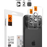 Spigen iPhone 17 Pro/Pro Max /16 Pro/Pro Max ile Uyumlu Kolay Kurulum Kamera Lens Camı Koruyucu GLAS.tR EZ Fit Optik Pro (2 Adet) Şeffaf - AGL06914 (Spigen TR Garantili) - Crystal Clear