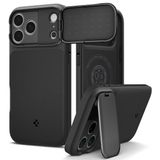 Spigen iPhone 18 Pro / 17 Pro ile Uyumlu MagSafe Kılıf Optik Armor Mag Fit Black - ACS09953