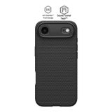 Spigen İphone Air İle Uyumlu Kılıf Liquid Air Hava Kanalı Teknolojisi Askeri Sınıf Koruma Dokulu Yüzey Kapak Matte Black