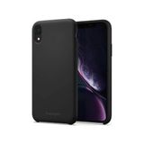 Spigen İphone Xr İle Uyumlu Kılıf Silicone Fit Black