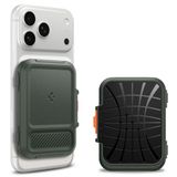 Spigen MagSafe Destekli Cüzdan Lock Fit Mag Fit (6 Kartlık) Koyu Yeşil - AFA08528 (Spigen TR Garantili)
