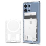 Spigen MagSafe & Magnet Destekli Cüzdan Ultra Hybrid Mag Fit (3 Kartlık) Şeffaf - AFA09206 (Spigen TR Garantili)