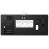 Spigen Regnum Büyük Boy 90x40cm Mouse Pad Vegan Deri + Kablo Düzenleyici LD302M Siyah - APP05267 (Spigen TR Garantili)