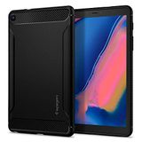 Spigen Samsung Galaxy Tab A 8.0 S Pen (2019) SM-P200/P205 Kılıf Rugged Armor Black - ACS00048