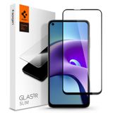 Spigen Xiaomi Redmi Note 9 / Redmi Note 9T ile uyumlu Cam Ekran Koruyucu Tam Kaplayan GLAS.tR Full Cover HD Black - AGL02943