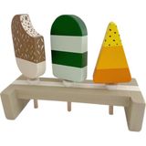 Spika & co Chocolate Mango Watermelon Oyuncak Ahşap Dondurma Seti - Yeşil - Turuncu - Kahverengi - Standart
