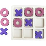 Spika & co Tic Tac Toe Beyaz Pembe Mor 10'lu Ahşap Oyuncak - Beyaz - Pembe - Mor - Standart