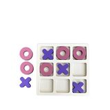 Spika&co Tic Tac Toe Beyaz Pembe 10'lu Ahşap Oyuncak - Mor
