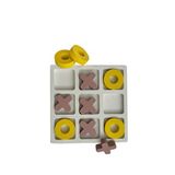 Spika&co Tic Tac Toe Beyaz Pembe Sarı Ahşap Oyuncak