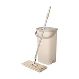 Spin Decor Tablet Mop Yeni Nesil Temizlik Seti + 4 Yedek Mop - Pudra - Standart