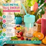 Spinx Portatif Elektrikli Smoothie Blender Detoks ve Taze Meyve Sıkacağı Bardağı USB Şarjlı - - Çok Renkli