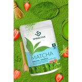 Spiractive Matcha Spriluna Japanese Premium Çilek Aromalı Detox Burner Yeşil Çay Içeren Matcha Çayı