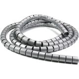 Spiral Boru Kablo Kanalı Masa Bilgisayar Kablo Fiş Düzenleyici Toplayıcı Tutucu Gri, 1 mt x 20 mm - 1 Adet