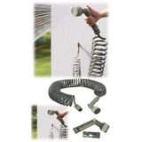 Spiral Hortum Seti Bahçe Sulama Başlığı Seti 15 Metre