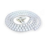 Spiral kablo toplayıcı kablo kanalı kablo düzenleyici Çapı 20mm beyaz 1.5m
