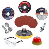 Spiral Taşlama Cırt Zımpara İnox Metal Kesici Flap Disk (16 Parça