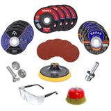 Spiral Taşlama Cırt Zımpara İnox Metal Kesici Flap Disk 45 Parça