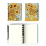 Spiralli Defter A5, Çizgisiz, Van Gogh Tasarımlı, 100 Sayfa