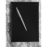 Spiralli Defter, Siyah Kapaklı, A5 Boyutunda (15X21 Cm), 100 Yaprak(Çizgisiz)