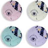 Spirit Eye Collection Colorblock 4’lü Tatlı Tabağı Seti - Standart