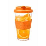 SPLASH 350 ml Kokteyl Bardağı, Soğuk İçecek, Soğuk Kahve, Ice Latte ve Limonata, Turuncu