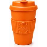 Splash Kahve Bardagi Kahve Mug Sunum Bardağı Soğuk Içecek Bardağı Ice Latte Bardağı Soğuk Kahve Bardağı Termos - Turuncu - 350 ml
