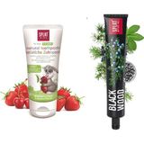 SPLAT 2-6 Yaş Arası Çocuklar Için Çilek ve Kiraz Aromalı Diş Macunu 50 ml + Blackwood Diş Macunu 75 ml