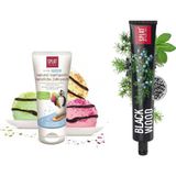 SPLAT 2-6 Yaş Arası Çocuklar Için Meyveli Dondurma Diş Macunu 50 ml + Blackwood Whitening Diş Macunu 75 ml