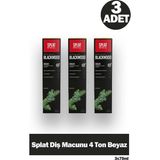 Splat Diş Macunu 4 Ton Beyaz 75 ml 3 Adet - 1