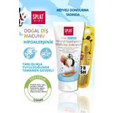 Splat Florürsüz Doğal Dondurma Tadında 2-6 Yaş Çocuk Diş Macunu Junior So Happy 5 Yaş Soft Diş Fırçası