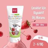 SPLAT Kids Çilek & Kiraz Aromalı Çocuk Diş Macunu 50 ml Glütensiz Doğal Formül 2-6 Yaş